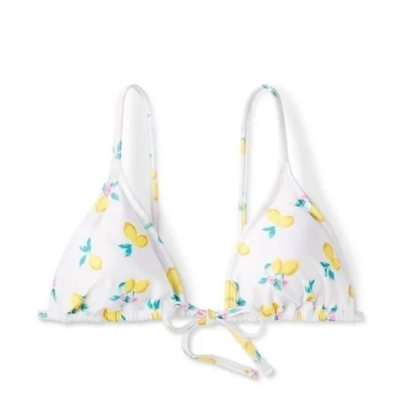 Wild Fable Tie-front Triangle Bikini Swimsuit Top Medium NEW! - Picture 1 of 2